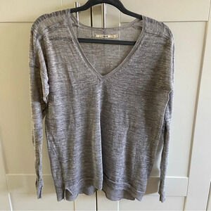 J Brand linen blend v-neck sweater